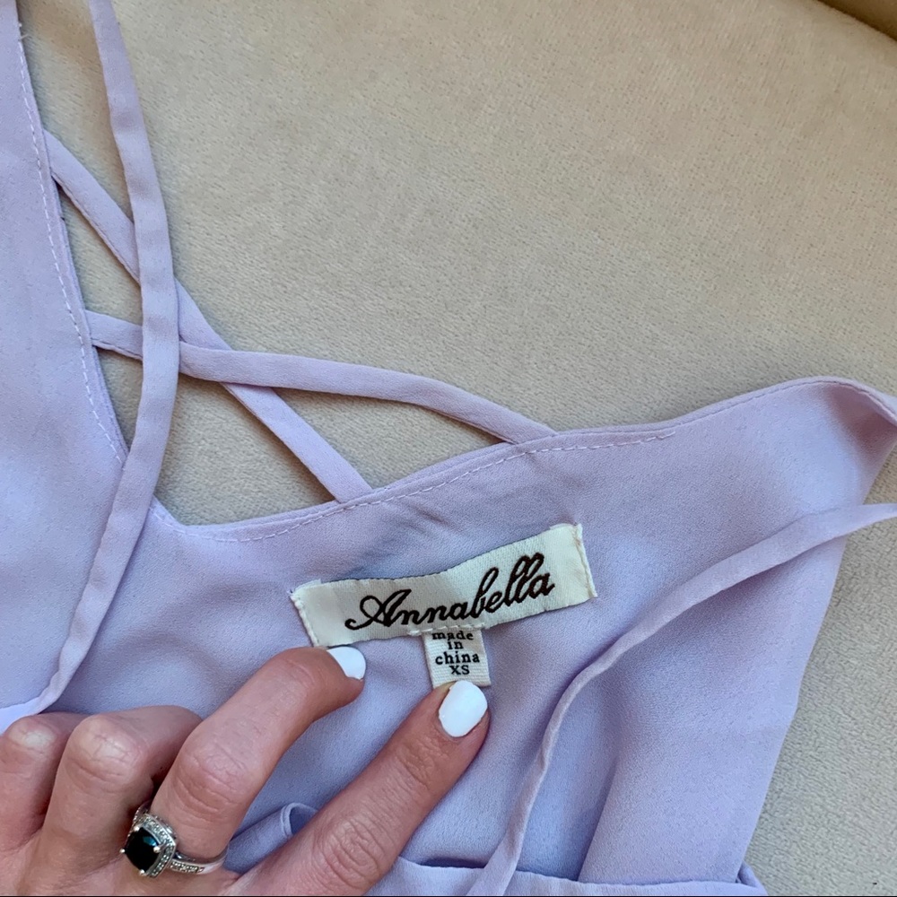 Francesca’s Annabella Light Purple Layered Tank - Picture 5 of 7